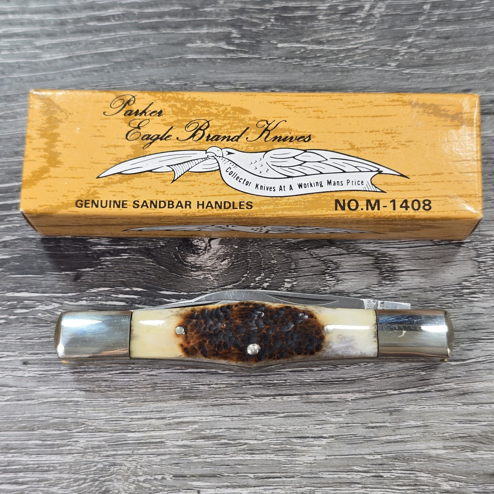 VINTAGE PARKER EAGLE BRAND M1408 TEXAS SESQUICENTENNIAL 1836-1986 POCKET KNIFE