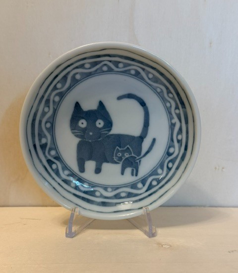 Japanese Ceramic Mini Plate Mamezara Mino Ware Minoyaki Style