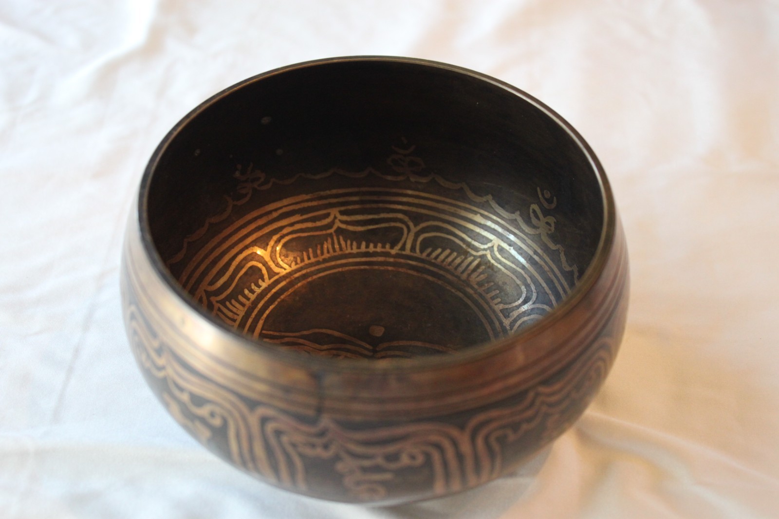 Vintage Tibetan Singing Bowl featuring - 4.5 opening”