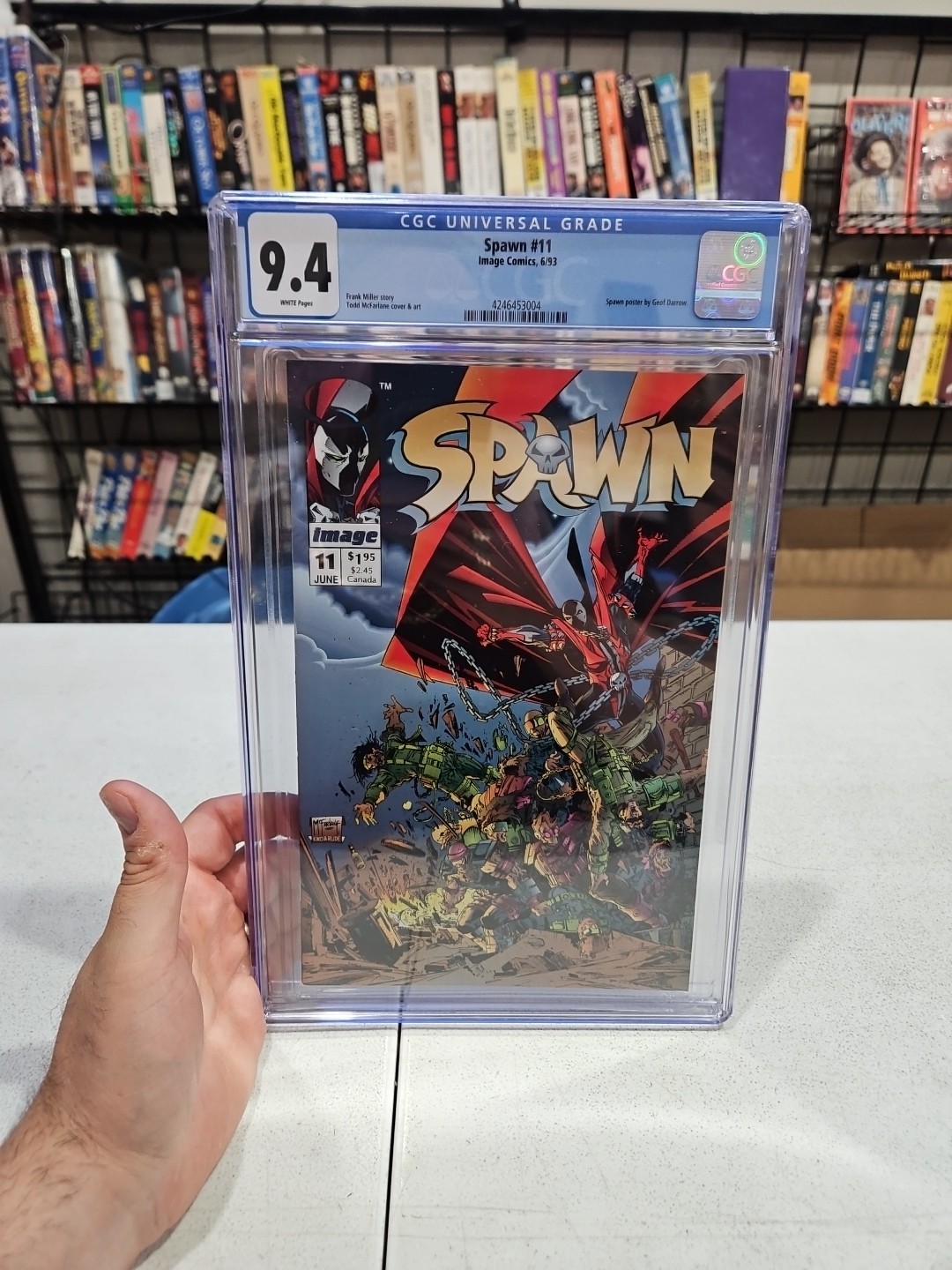 *CGC 9.4* Spawn #11 Rare NEWSSTAND Frank Miller Todd McFarlane 1993 Geof Darrow