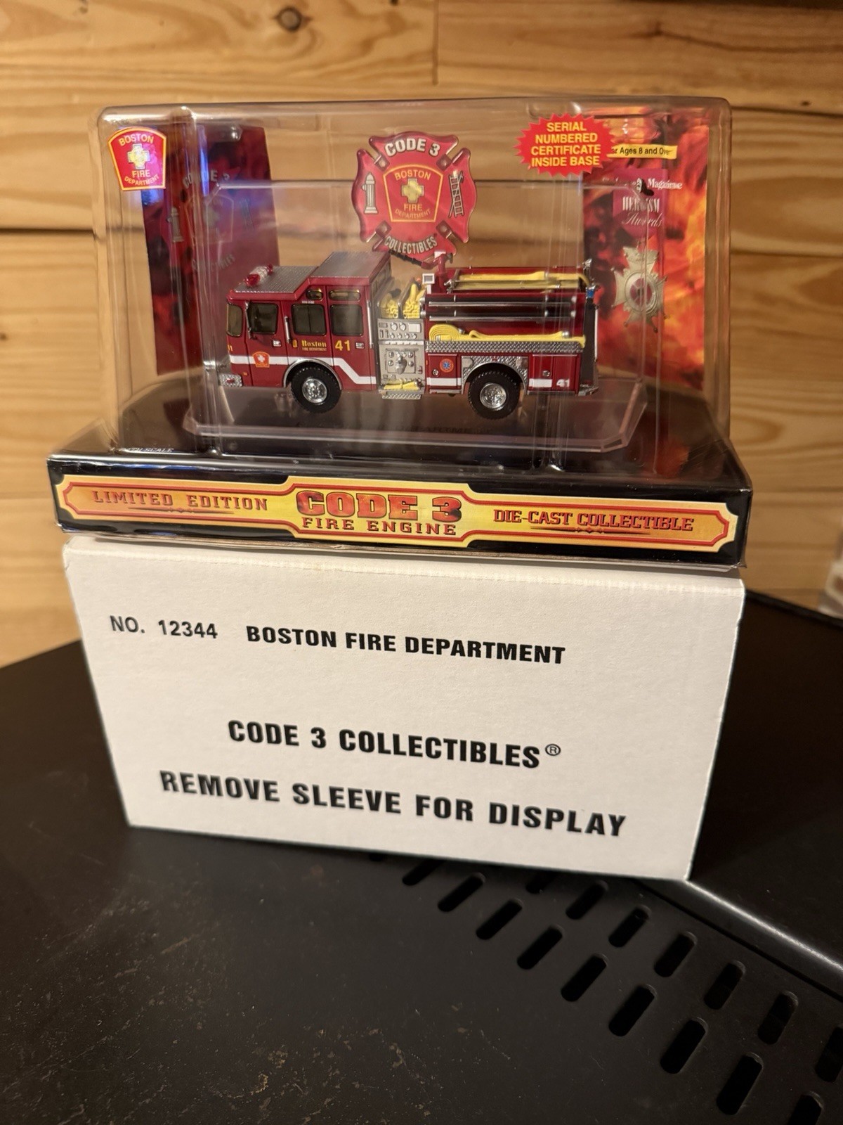 Code 3 #12344 E-One Boston Fire Engine 41 1/64 Scale (RARE)