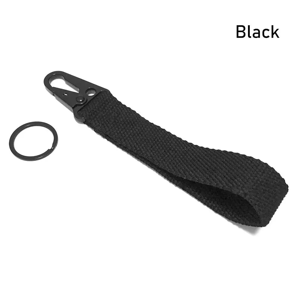 1Pcs New Nylon Keychain Webbing Colorful Hanging Wrist Strap Universal High Stro