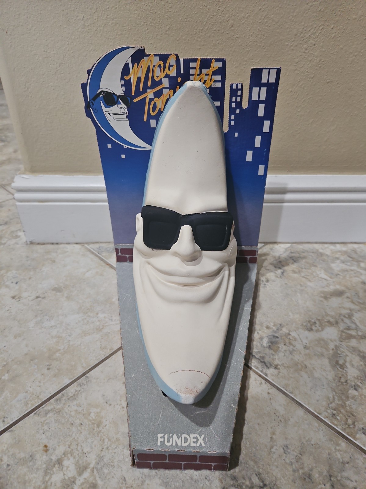 VINTAGE ORIGINAL 1988 FUNDEX MCDONALD\'S MAC TONIGHT - MOON MAN - FOAM HEAD