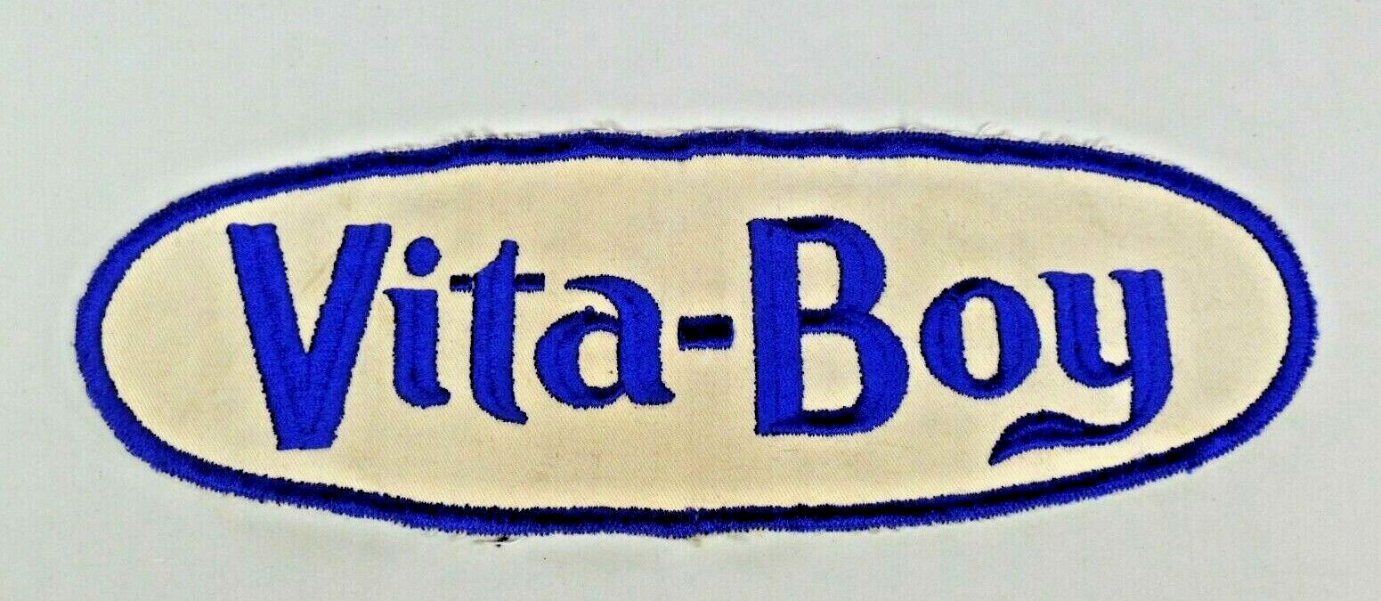 Vintage Vita-Boy Potato Chips 1940s Detroit Brand Uniform Patch Embroidered Used