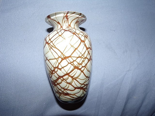 Vintage Nourot Early Art Glass Vase Cased Glass 3.75\