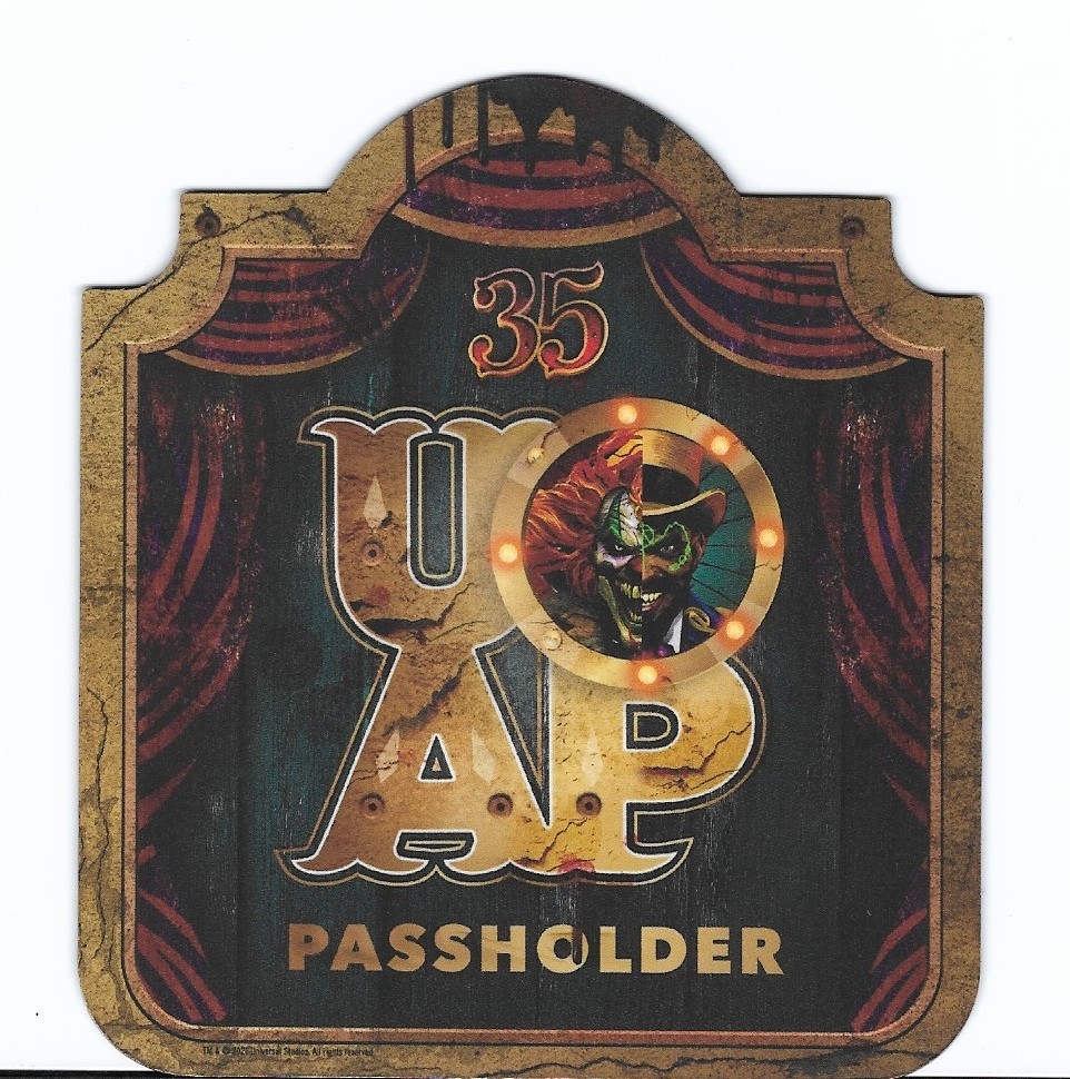 2026 UNIVERSAL STUDIOS UOAP MAGNET -  35TH ANNIVERSARY HALLOWEEN HORROR NIGHTS