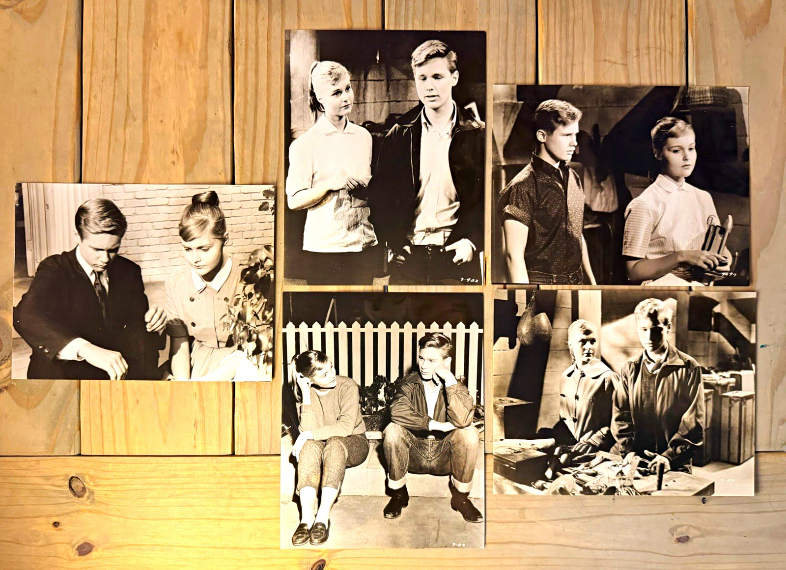 Kevin Corcoran Roberta Shore Disney Toby Tyler 1960 Lot of 5 Original 8x10 Photo