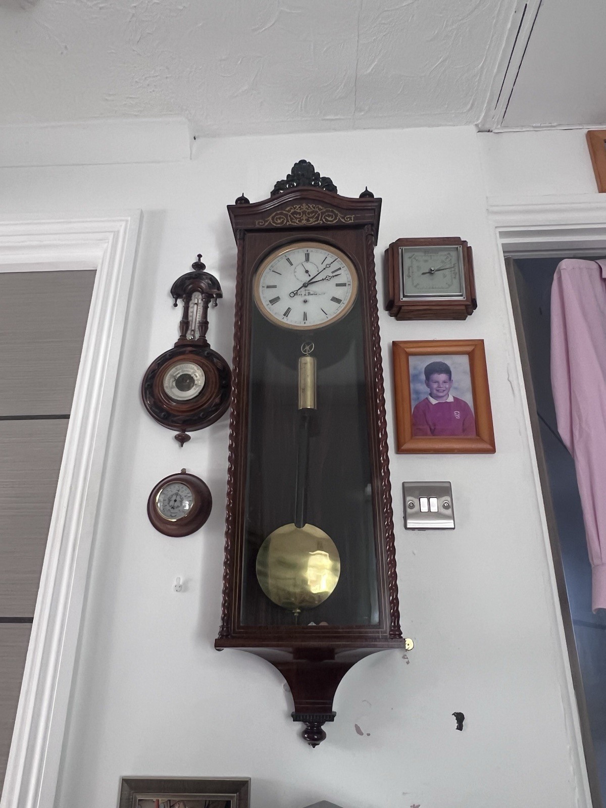 1856 Roy A Paris 8 Day Duration Late Biedermeier  Hand Made Austrian Clock