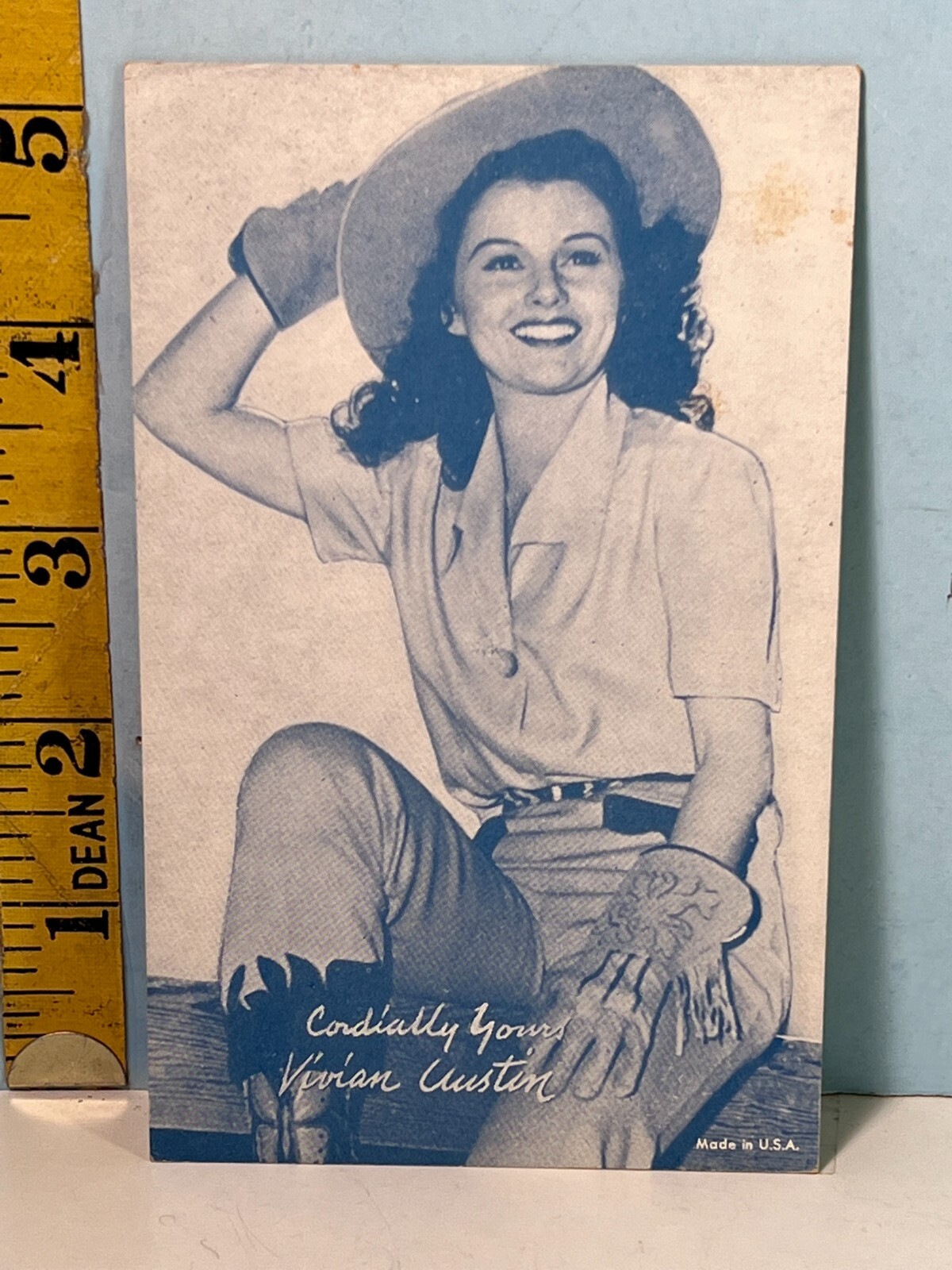 1947-66 Exhibit Card Pinup Cowgirl Vivian Austin