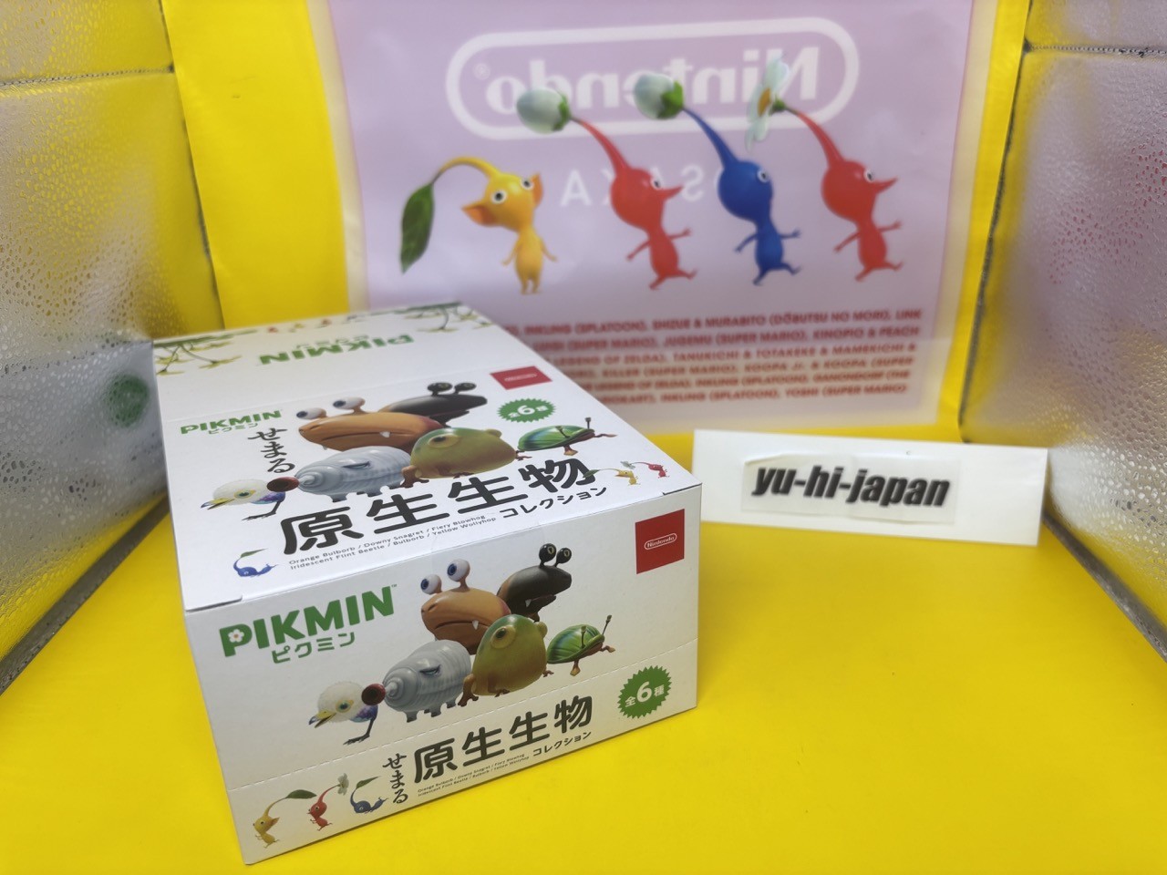 Pikmin Protists Figure Collection Complete BOX set of 6 wind up toys Limited bag