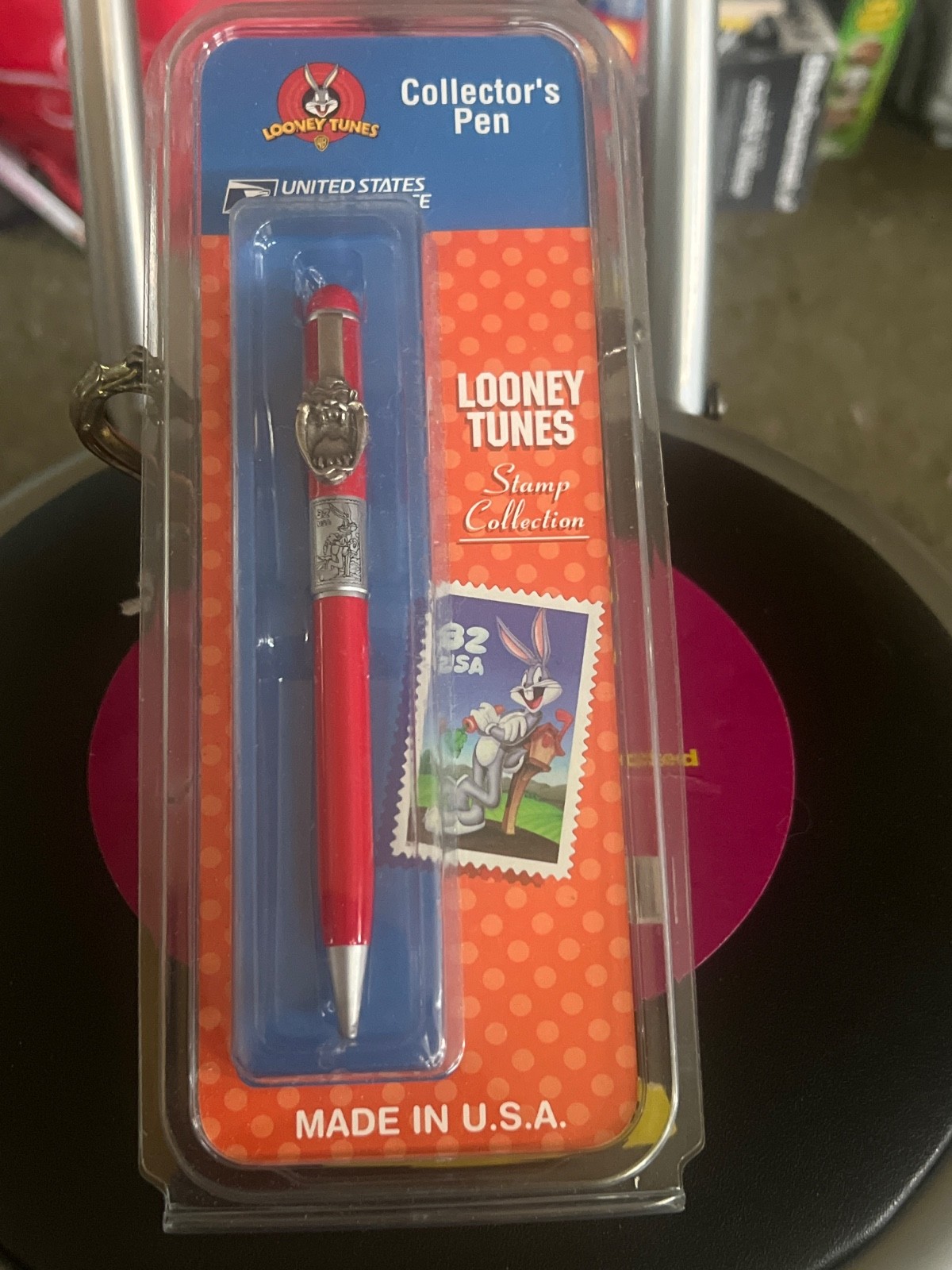 Vtg 1997 USPS Looney Tunes TASMANIAN DEVIL Collectors SEALED Ink Pen MADE IN USA