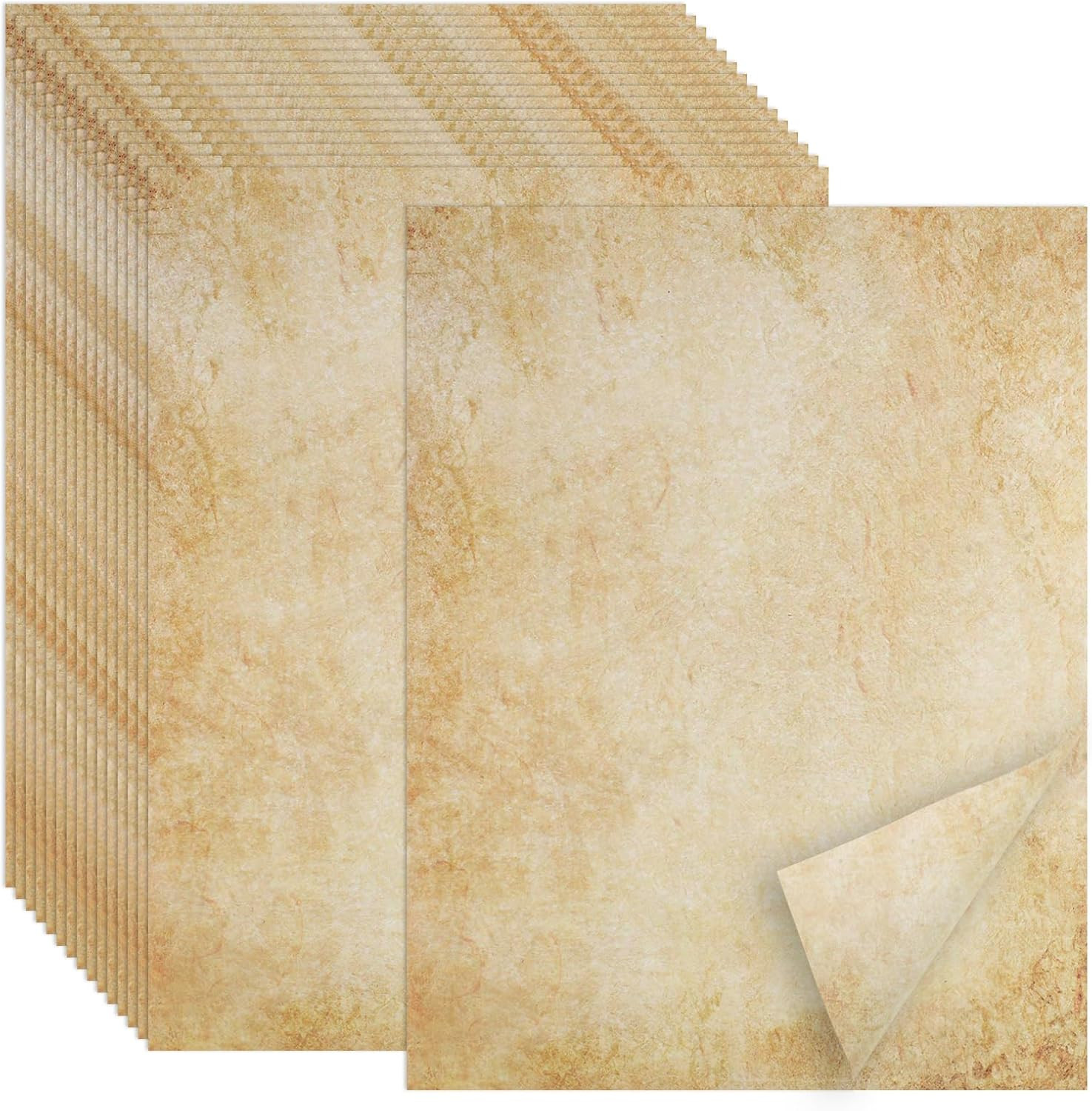 70PCS Vintage Paper 8.5 X 11 in Parchment Paper for Writing Letter Writing