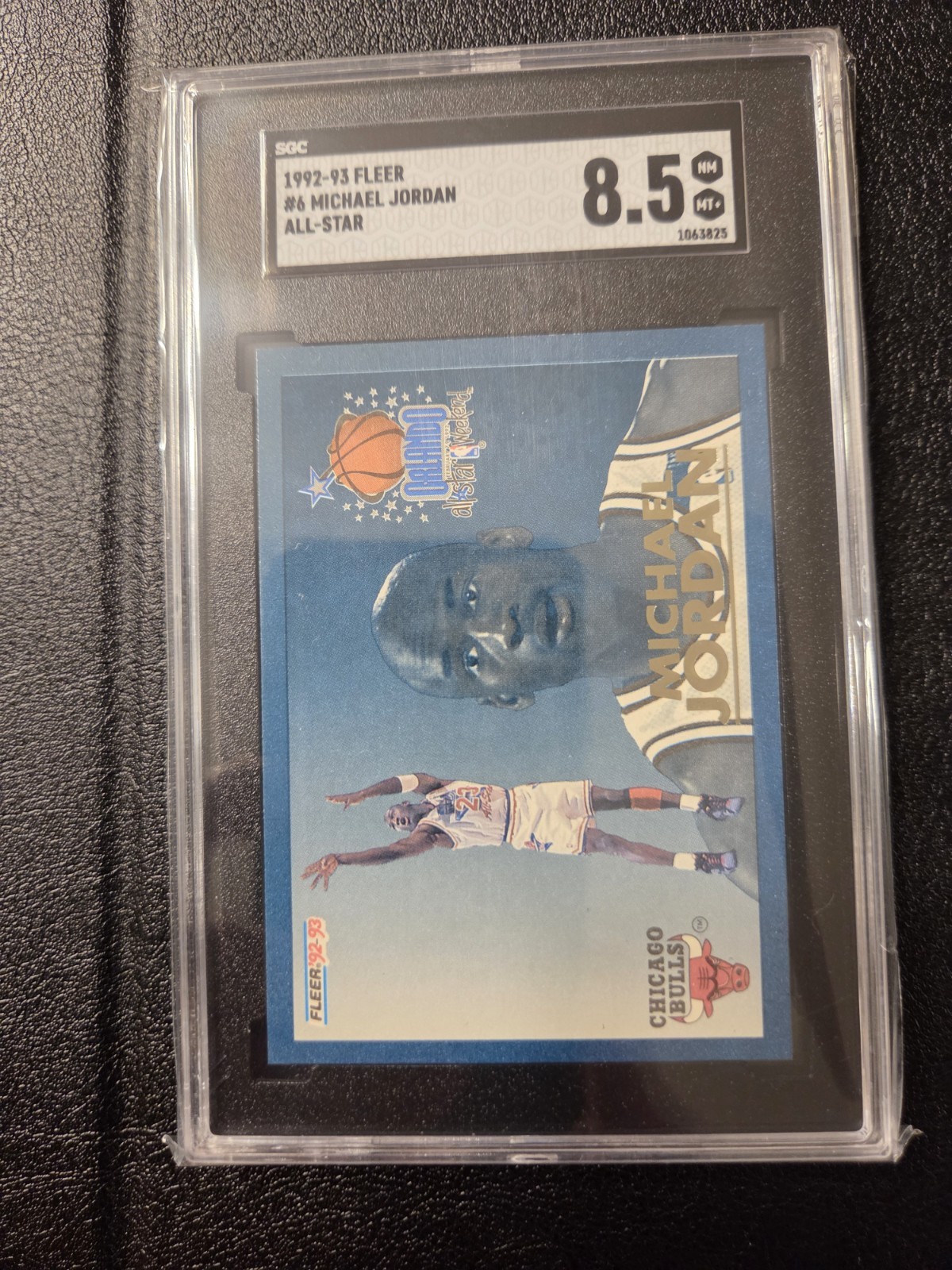 1992-93 FLEER ALL-STAR #6 MICHAEL JORDAN SGC 8.5