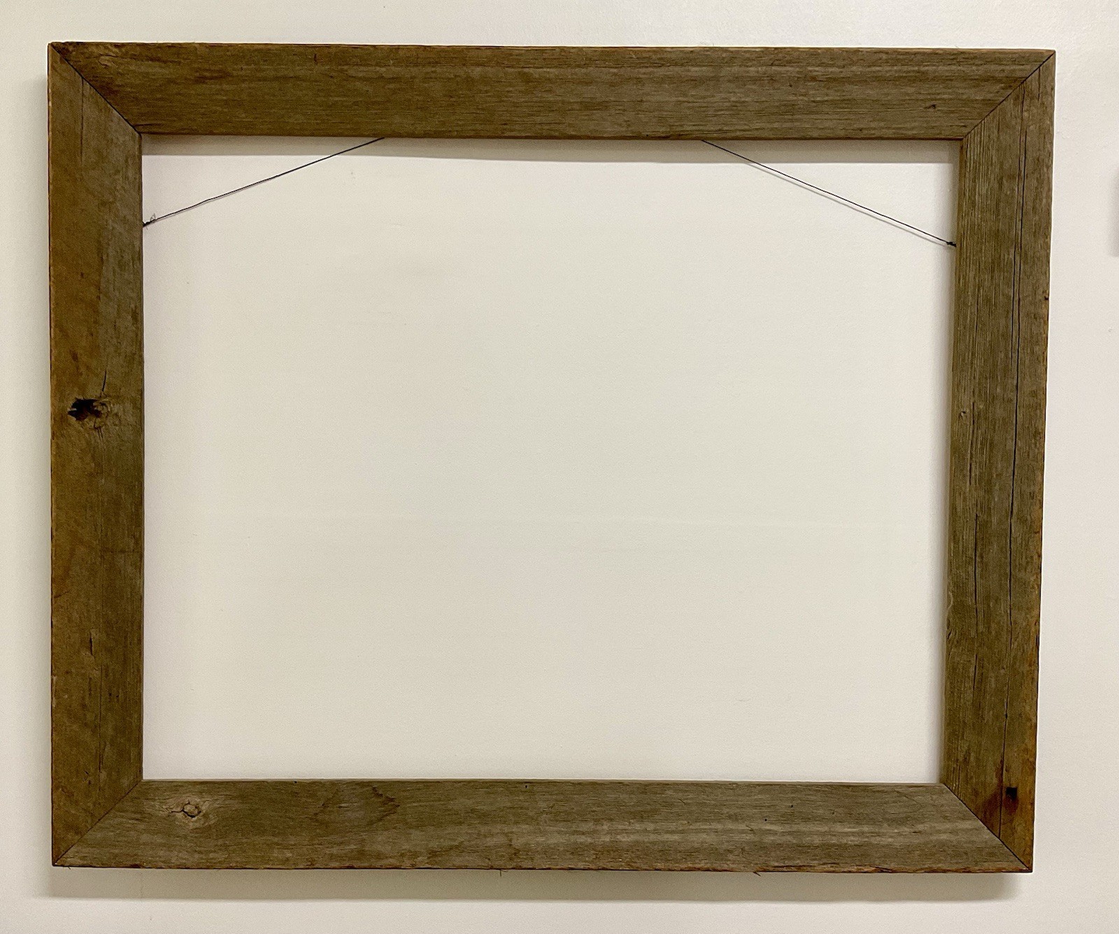 Vintage Primitive Americana Reclaimed Barn Wood Picture Frame Rustic Fits 24x30”