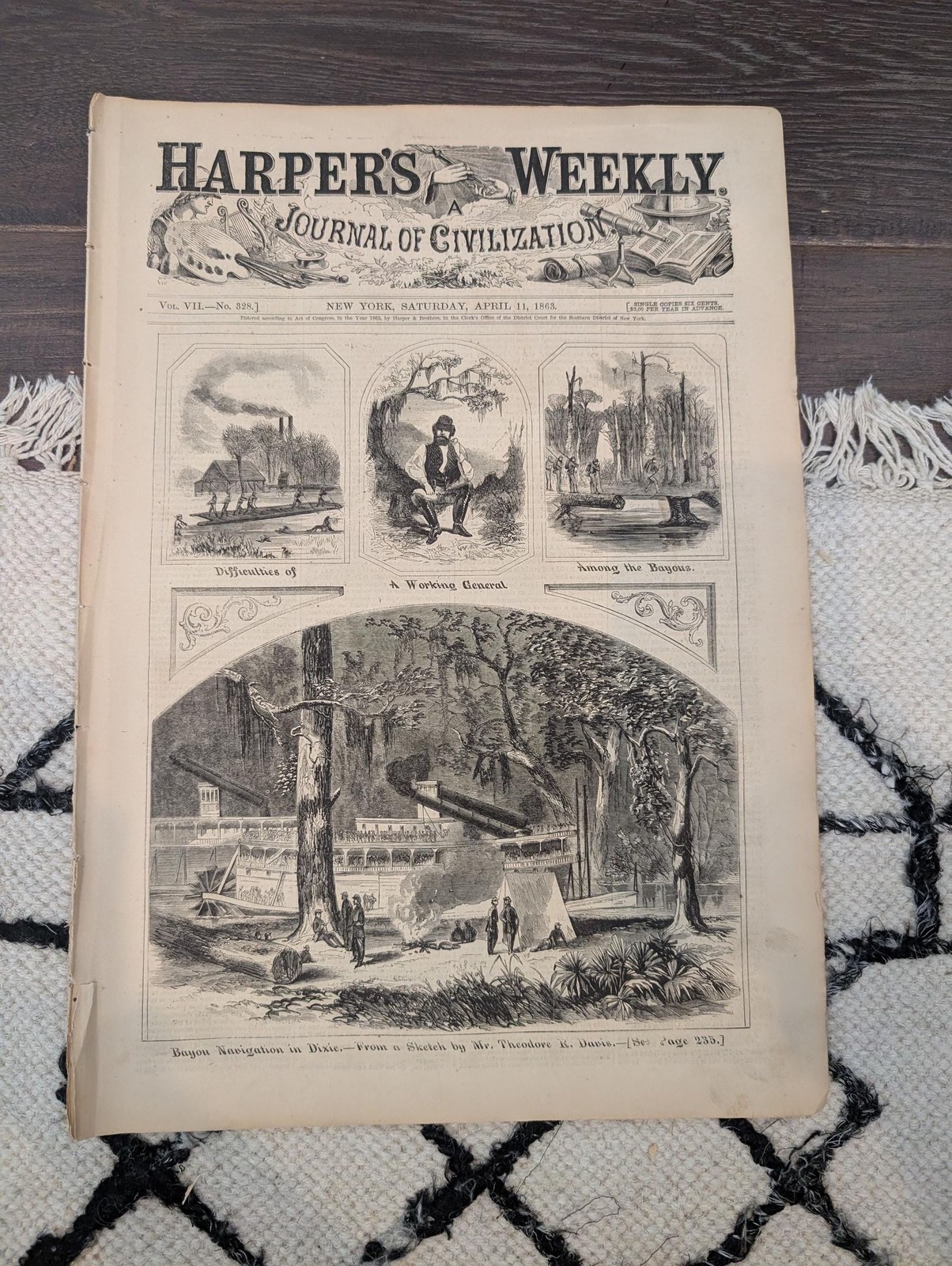Harper’s Weekly April 11, 1863 – Prince of Wales Royal Wedding, Vicksburg Naval 