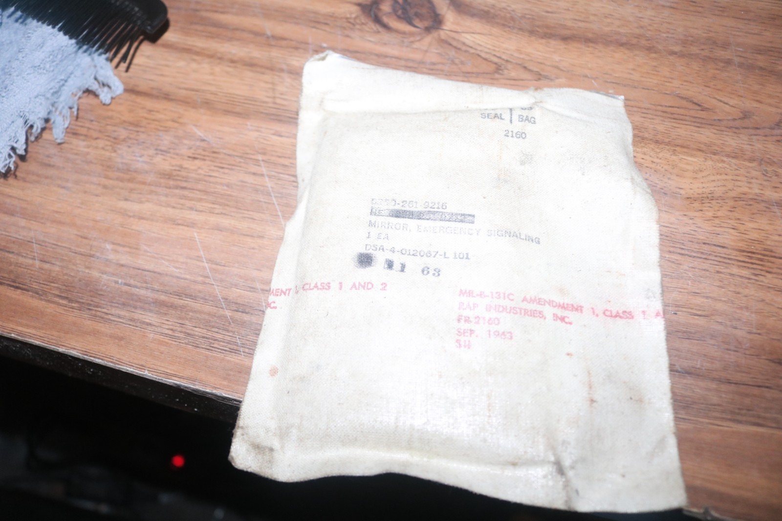 NOS USGI Vietnam aircrew survival signal mirror 1963