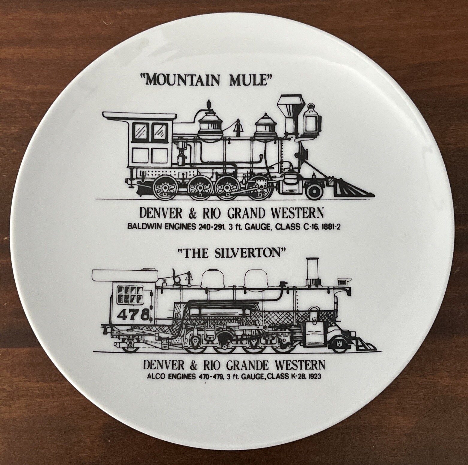 D&RGW Denver Rio Grande Railroad 9 3/8\