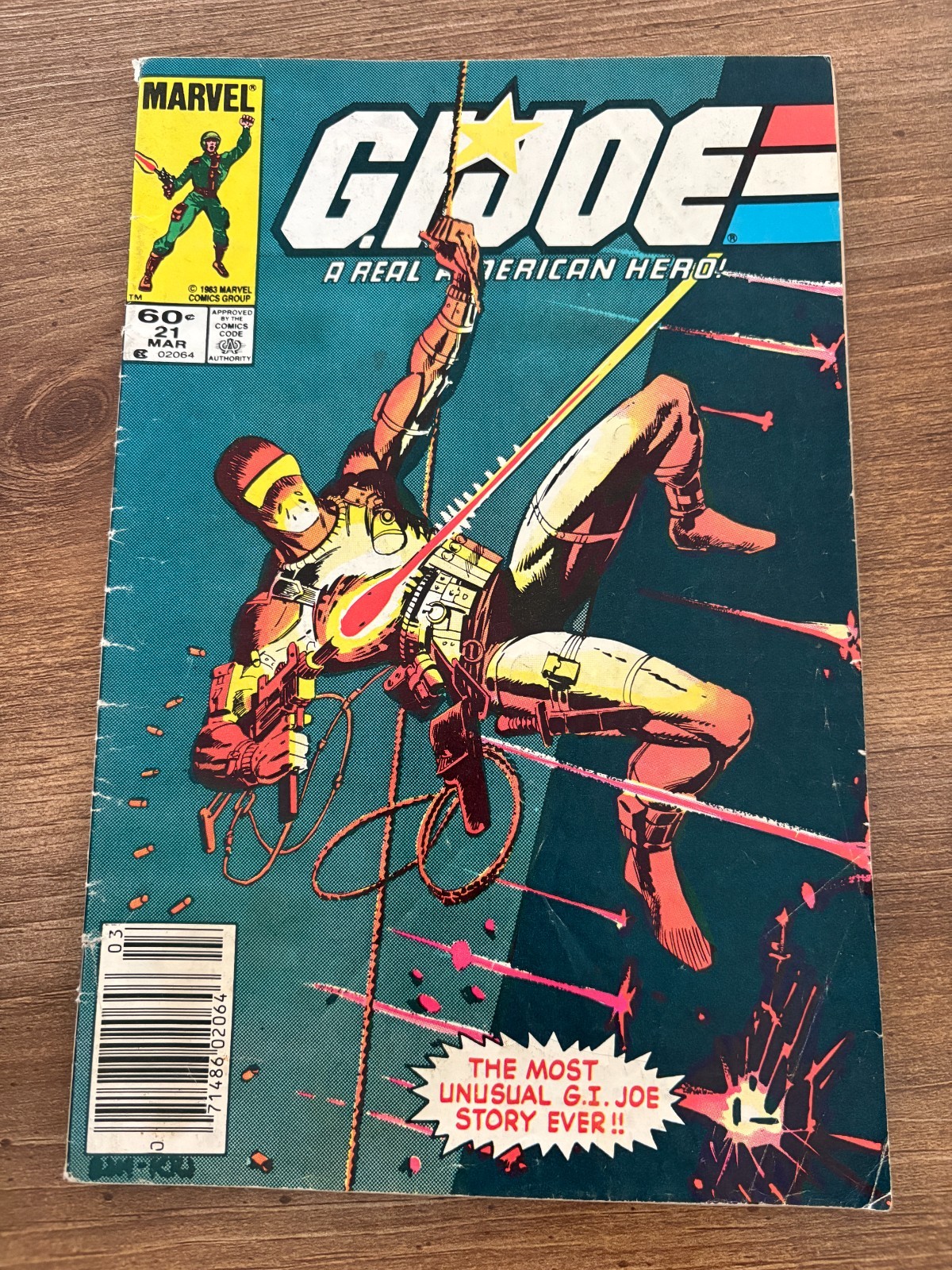 G.I. Joe # 21 VG/FN Marvel Comic Book Snake Eyes Duke Cobra Destro 12 J481