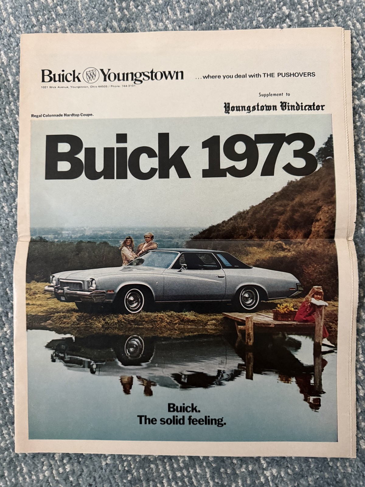 FREE SHIP Buick 1973 Newspaper Supplement to Youngstown Vindicator Automobilia