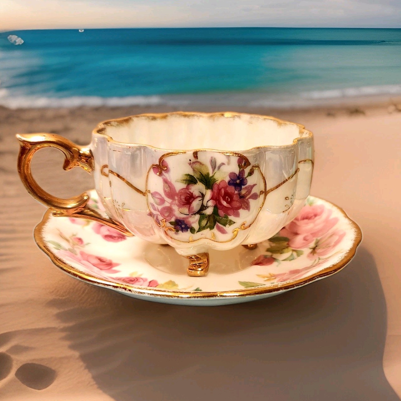 Beatiful Royal Albert Tea Cup & Saucer Princess Anne Bone China, England, 1973 