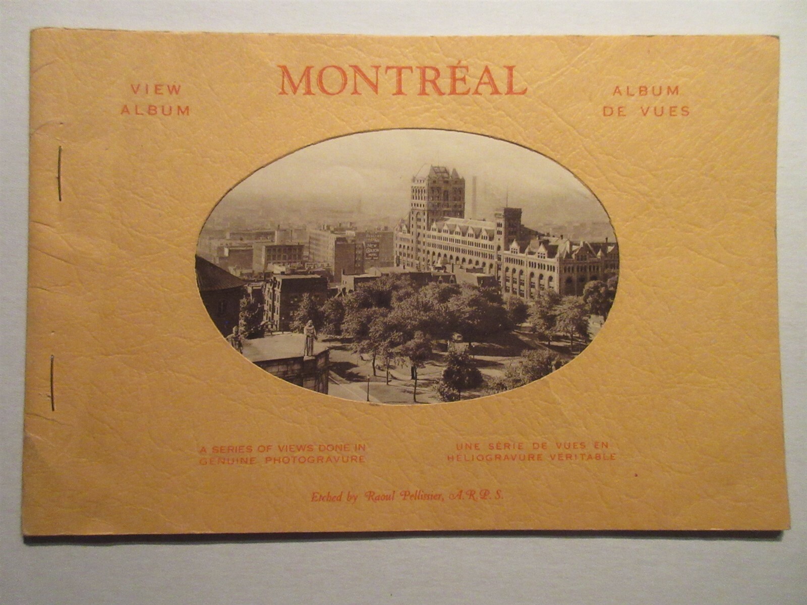 1940\'s Montreal View Album by Raoul Pellissier 16 photo print pages