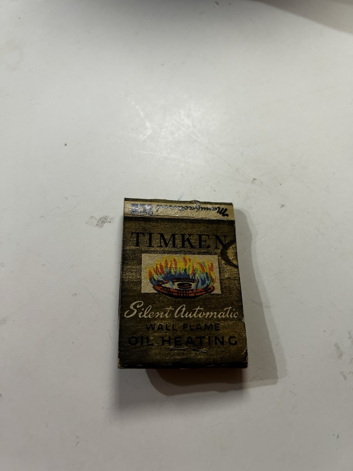 Vintage Timken Oil Heating Culbert Spring Ice Aberdeen SD Advertising Matchbook
