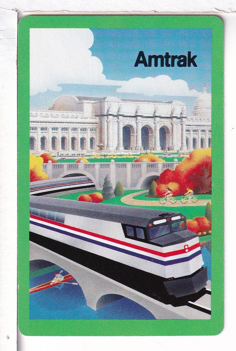 Single Railroad Playing Card \