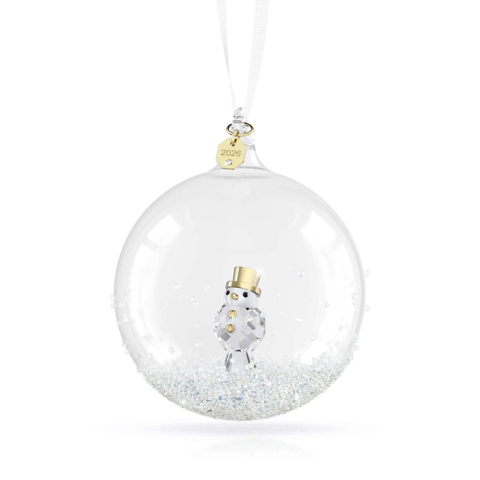 Swarovski Crystal Annual Edition Ball Ornament 2026, White, 5732528