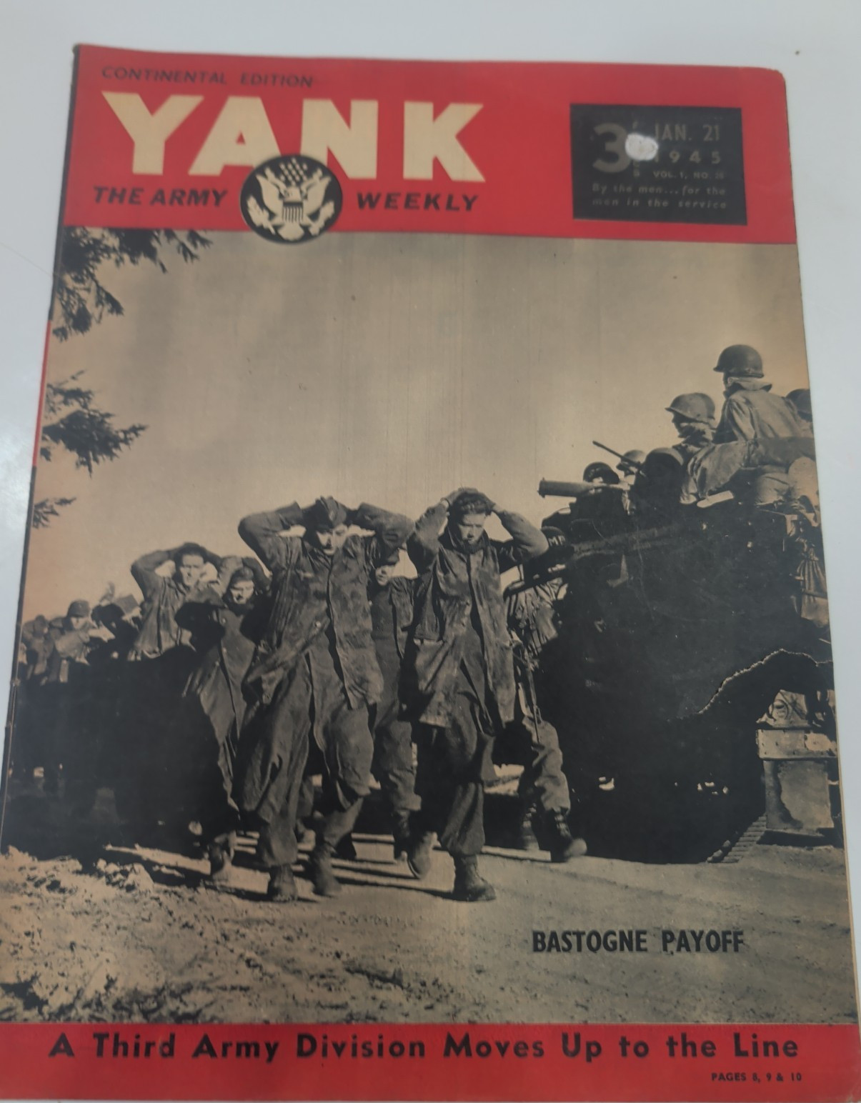 1945 YANK Continental WWII BASTOGNE Battle Bulge 101st Airborne Deanna Durbin