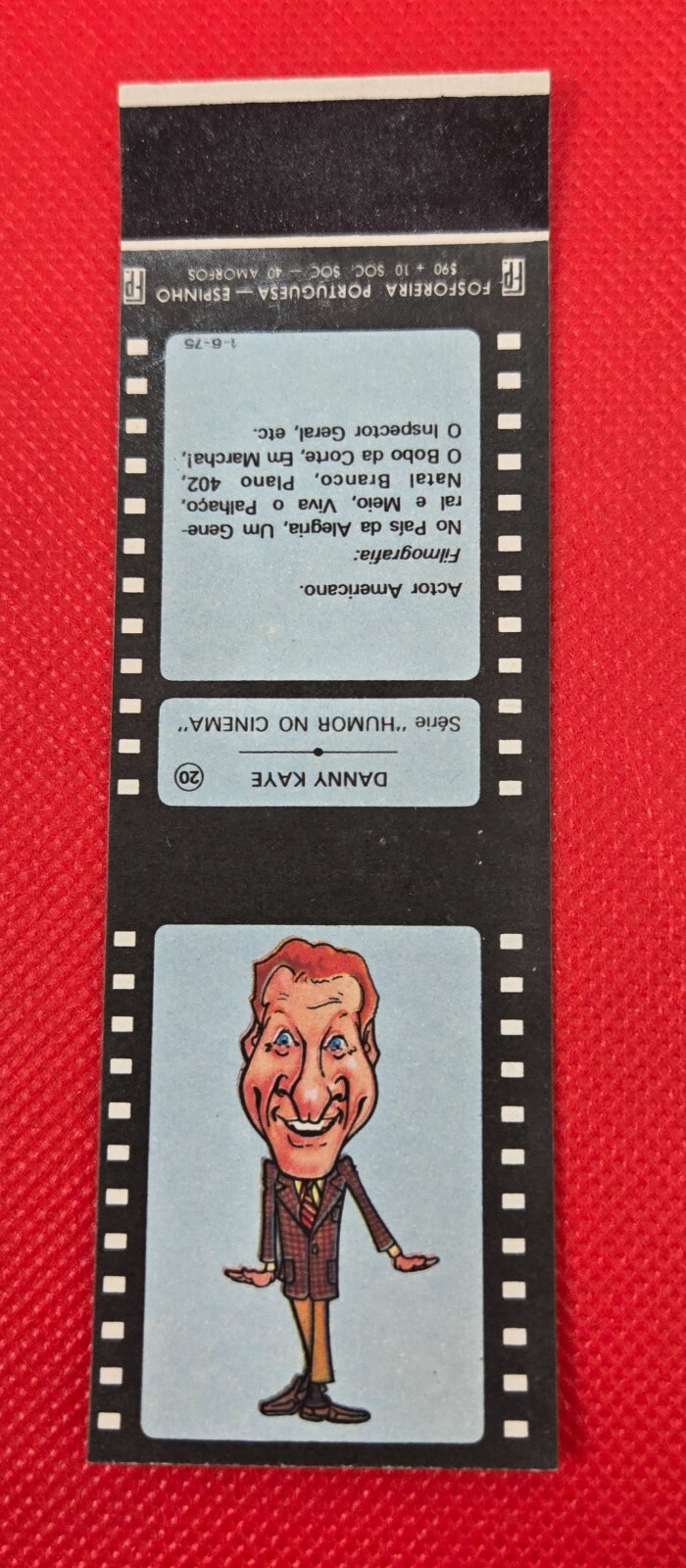 Danny Kaye Cantinflas Matchbook American Actor Comedian Singer Dancer