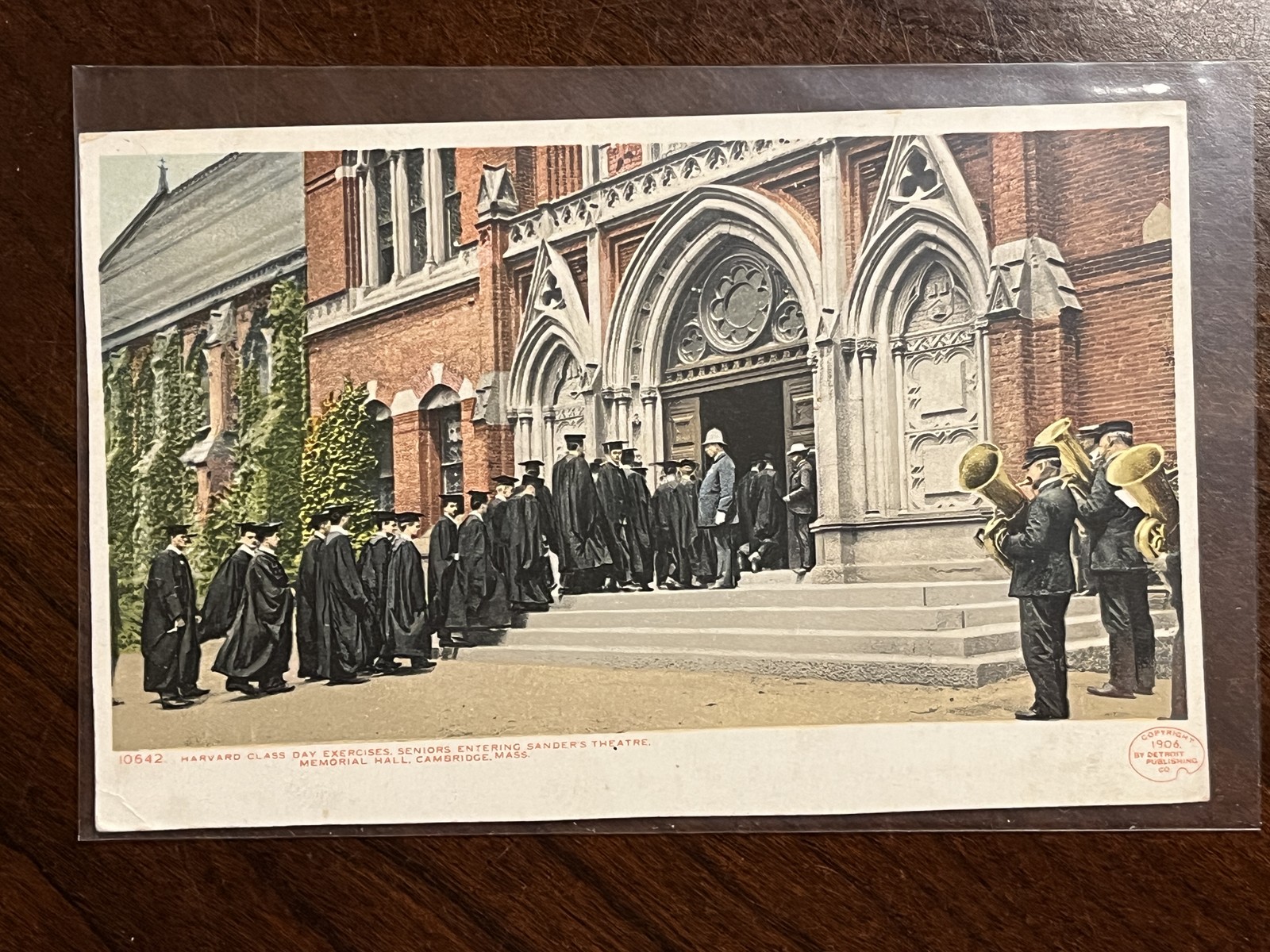 Harvard Class Day Seniors Sanders Theatre Cambridge Massachusetts Postcard