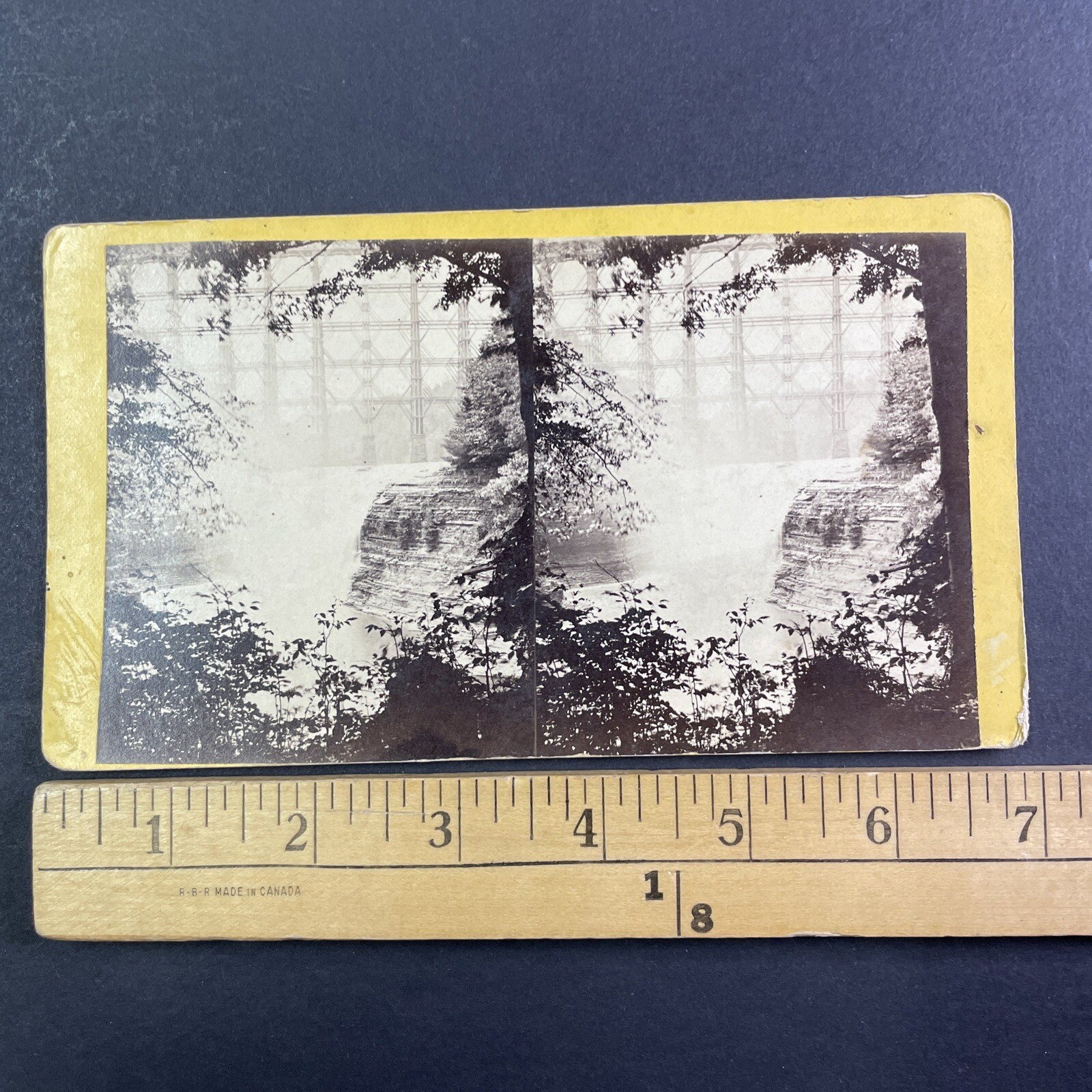 Horse Shoe Falls Genesee River Stereoview E. & H. T. Anthony 1870s New York