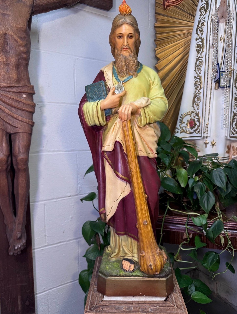 Vintage 1960s St. Jude Statue | 26.5\