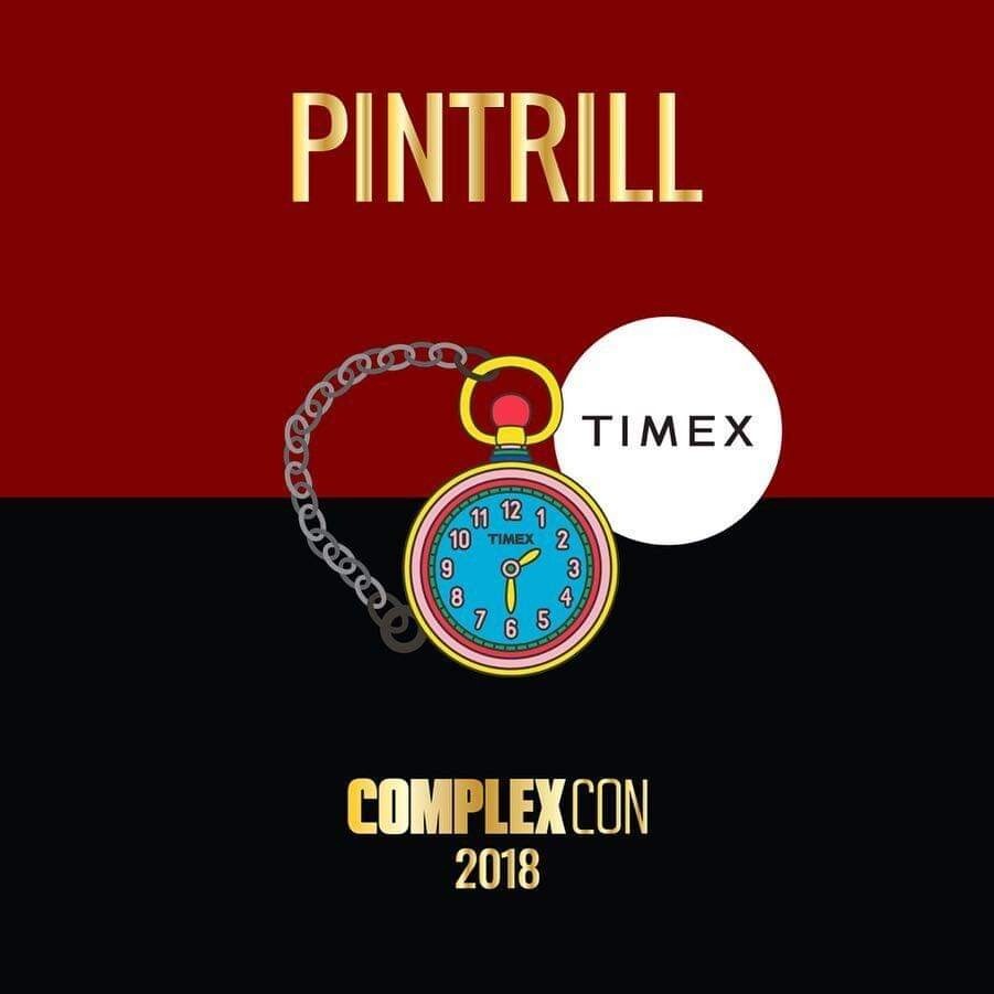 ⚡RARE⚡ PINTRILL x TIMEX Pocket Watch Timex Pin *BRAND NEW* COMPLECON EXCLUSIVE 