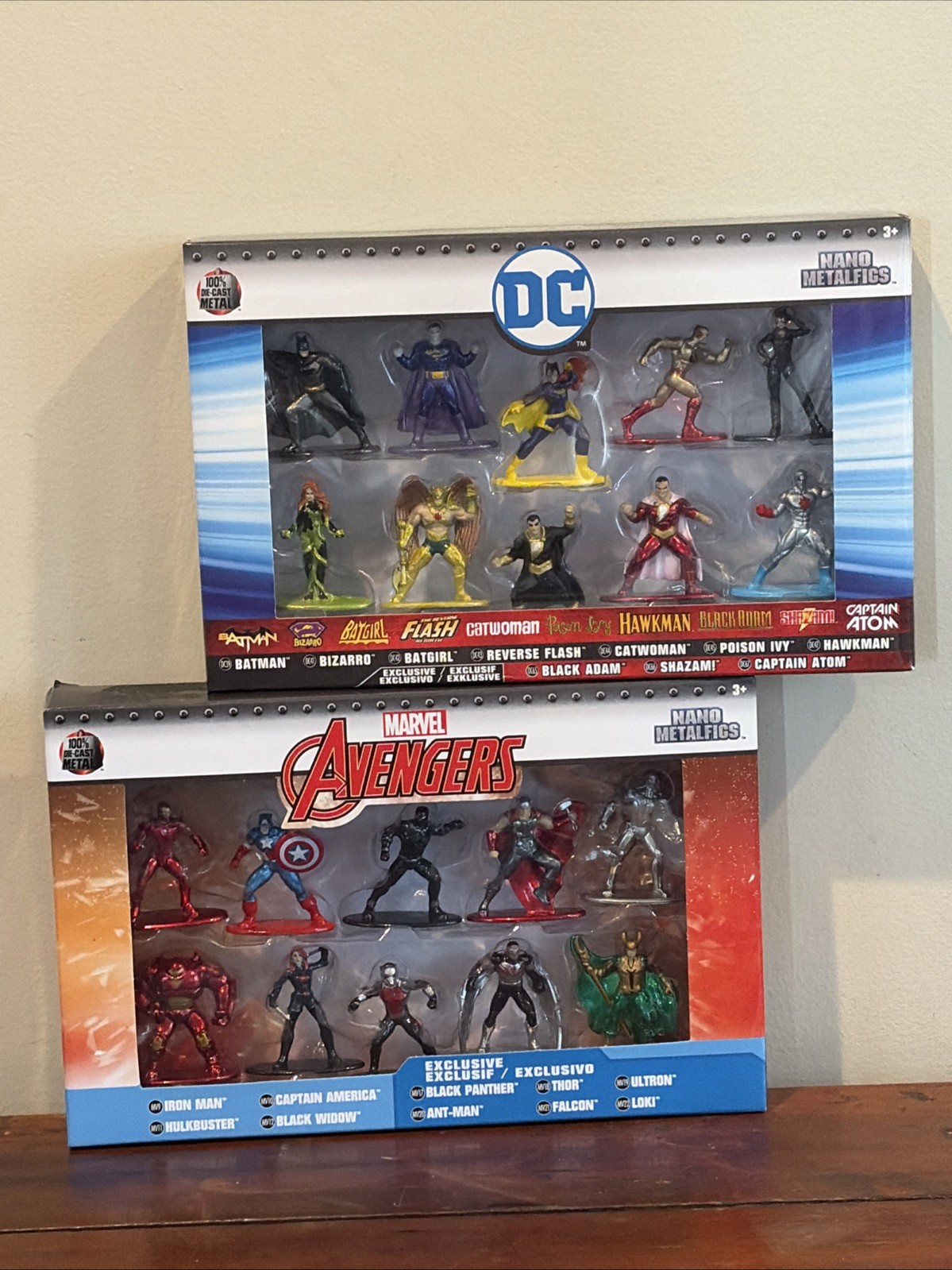 Marvel Avengers/DC Nano Metalfigs 10Pk Die Cast Jada Toys Brand New Unopen Boxes