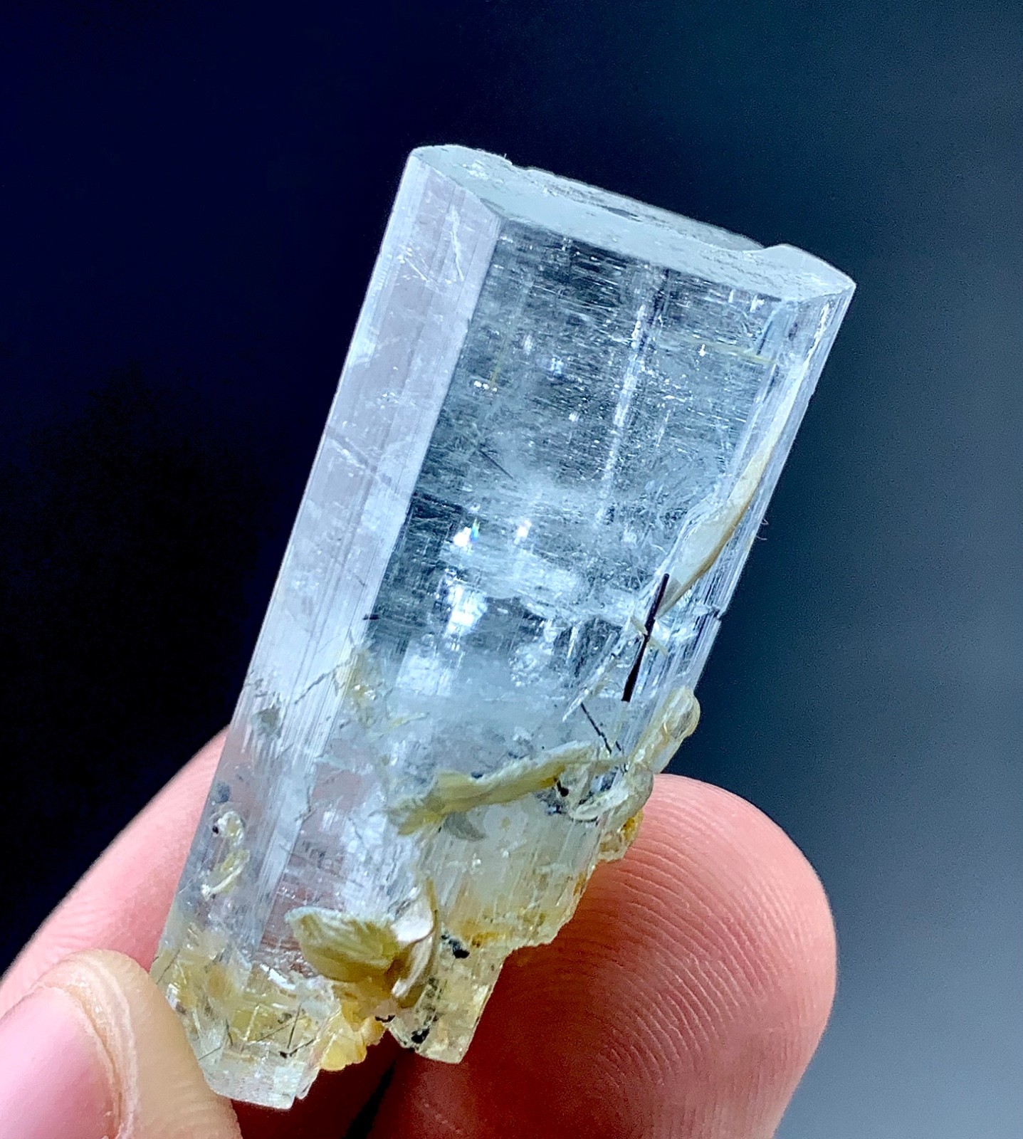 89 Carat Aquamarine Crystal Specimen From Skardu Pakistan