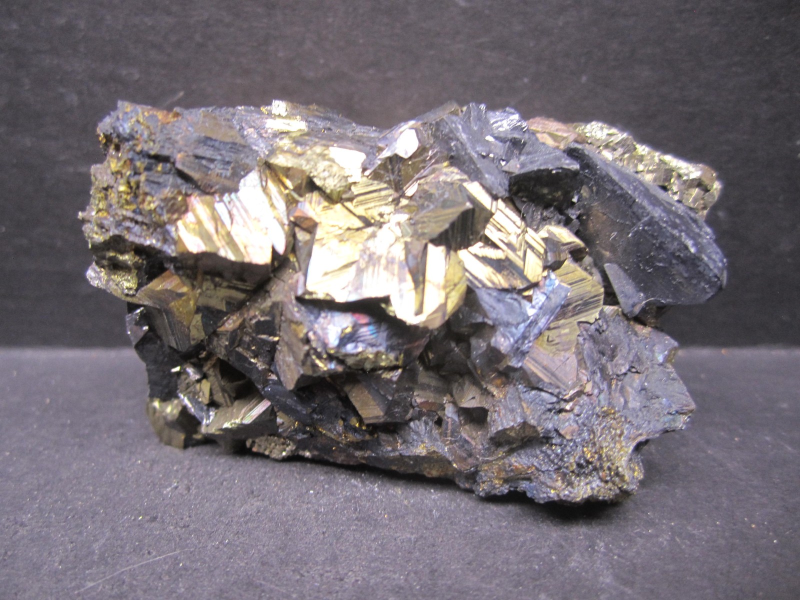Chalcopyrite with Tetrahedrite Crystal Cluster, Huanzala Mine, Peru #21
