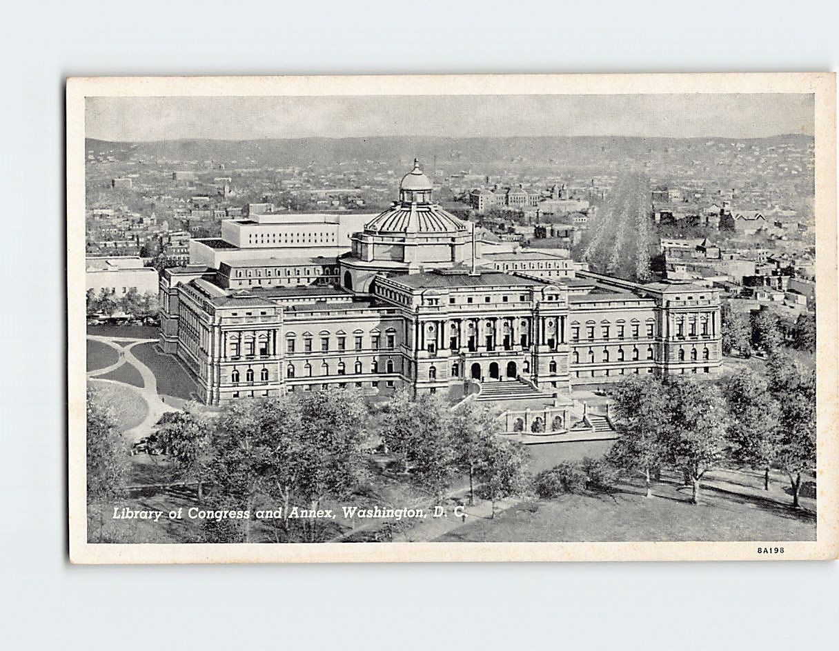 Postcard The Library of Congress & Annex Washington DC USA