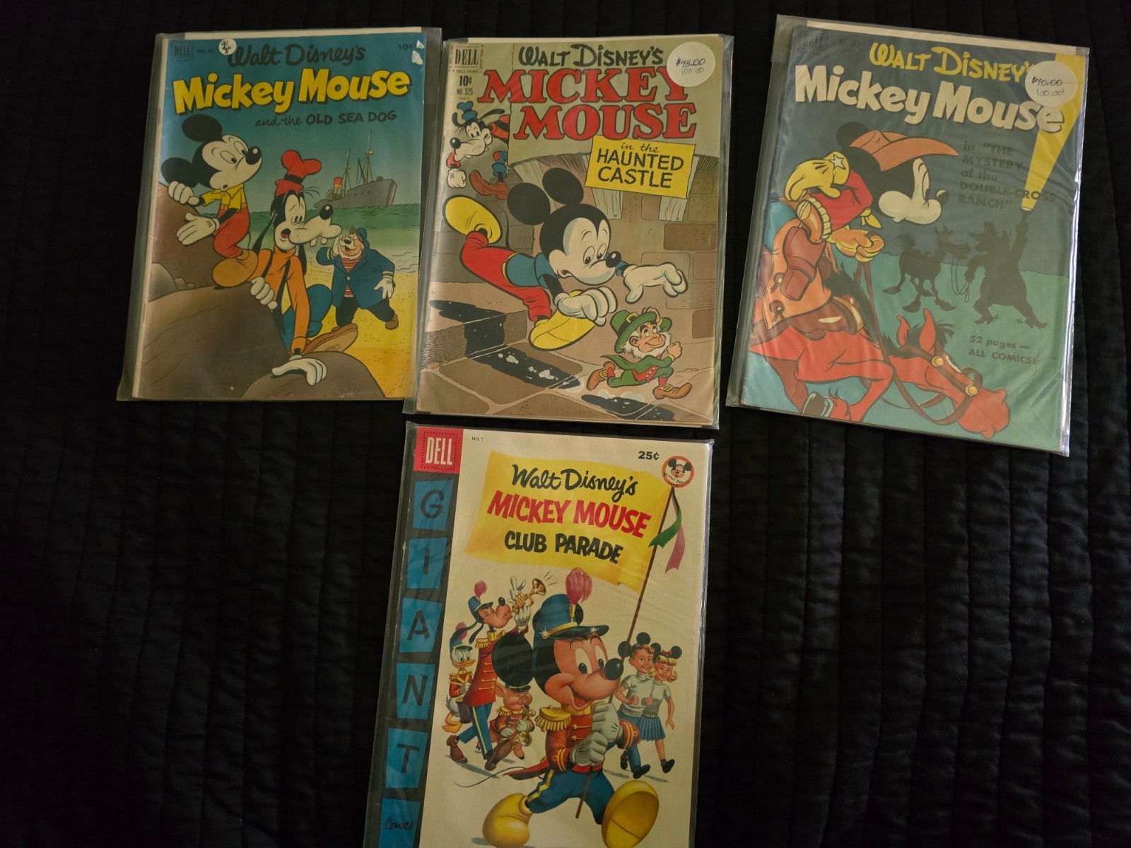 dell 4 color mickey mouse 1940s and 50s comics