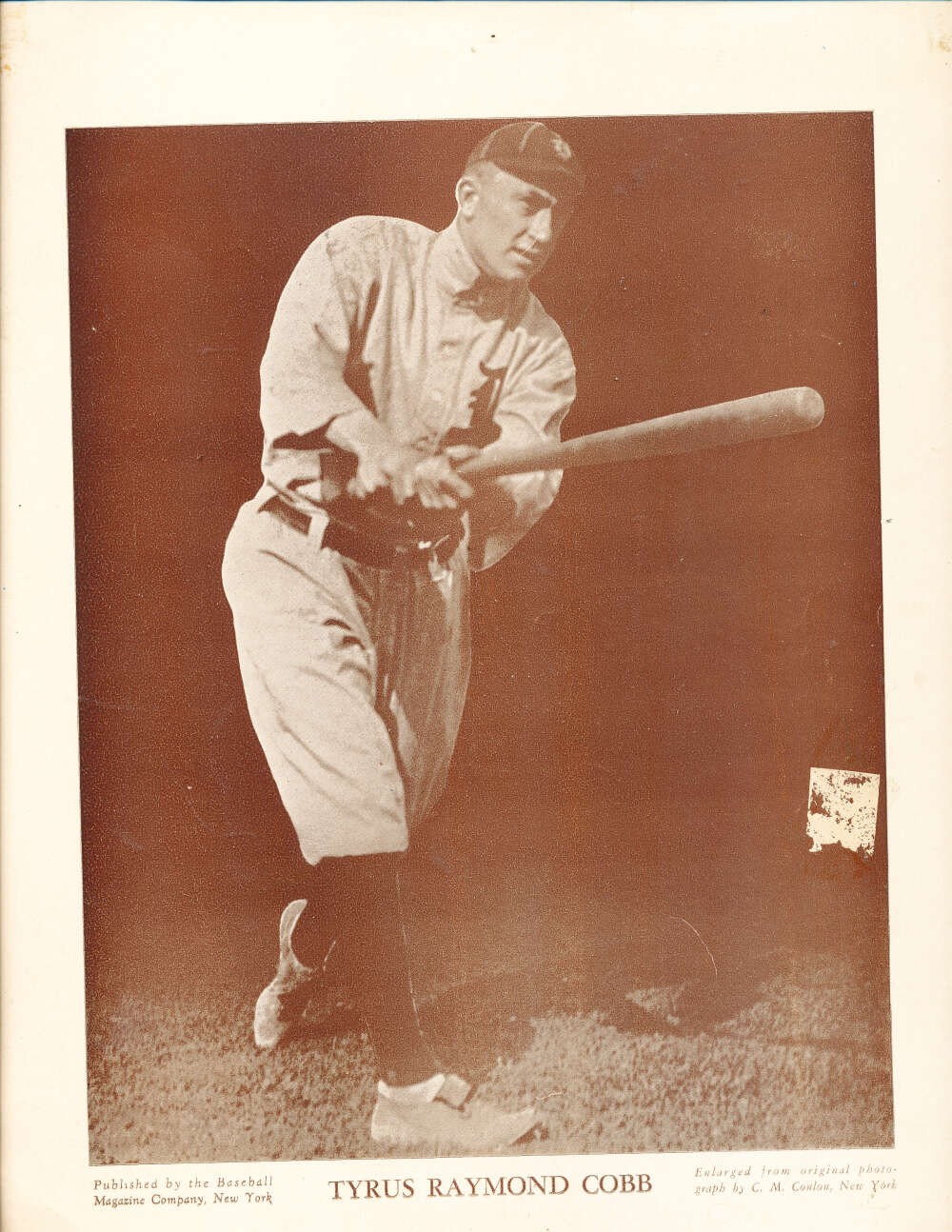Ty cobb M114 Baseball Magazine company premium card bxlg