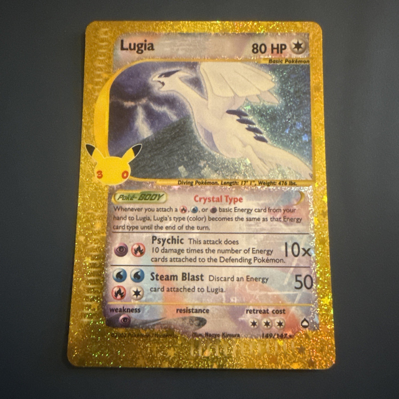 Pokémon TCG  Lugia 30th Anniversary Holo Rare 80 HP English 2026