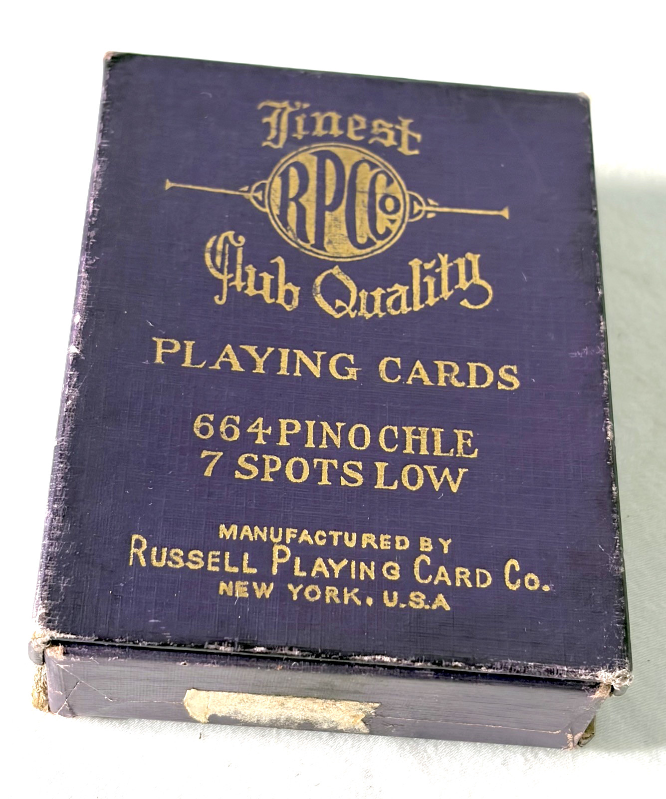 Antique Playing Card Deck 664 Pinochle 7 Spots Low Full Deck in Original  Box