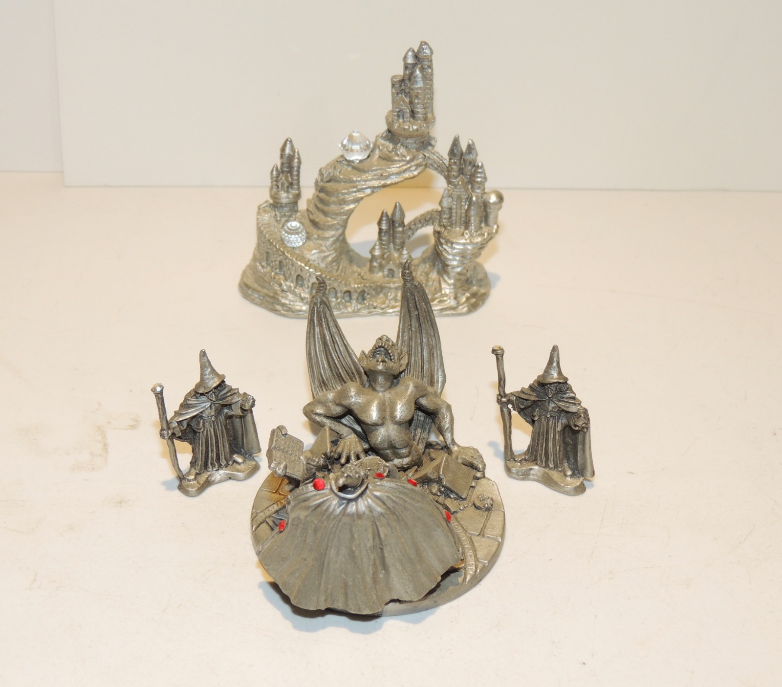 RAISING A DEMON Pewter Diorama, Wizards, Castle  Rawcliffe Pewter