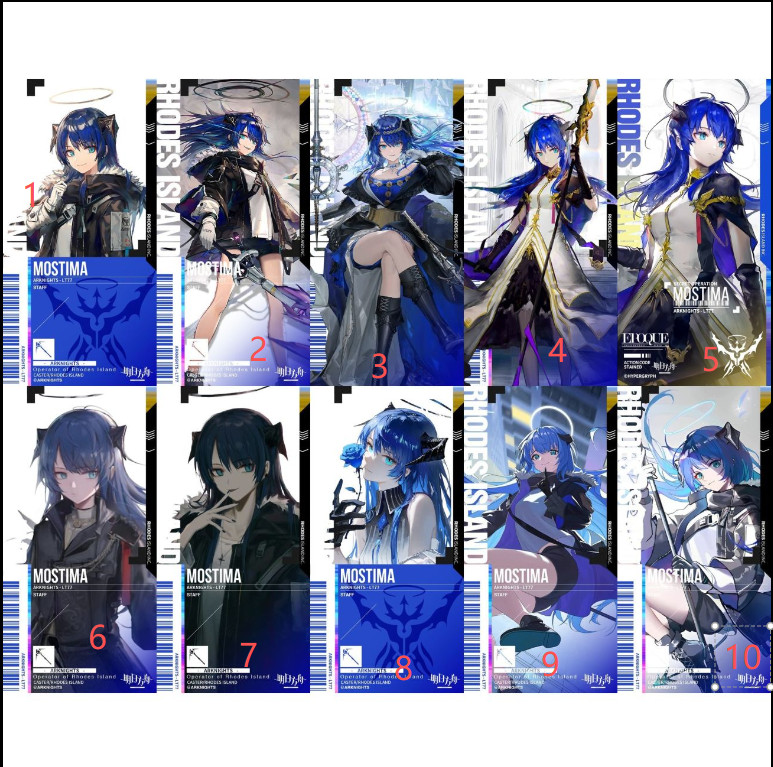 Hot Game Arknights Mostima モスティマ Acrylic Passcard Pendent Model