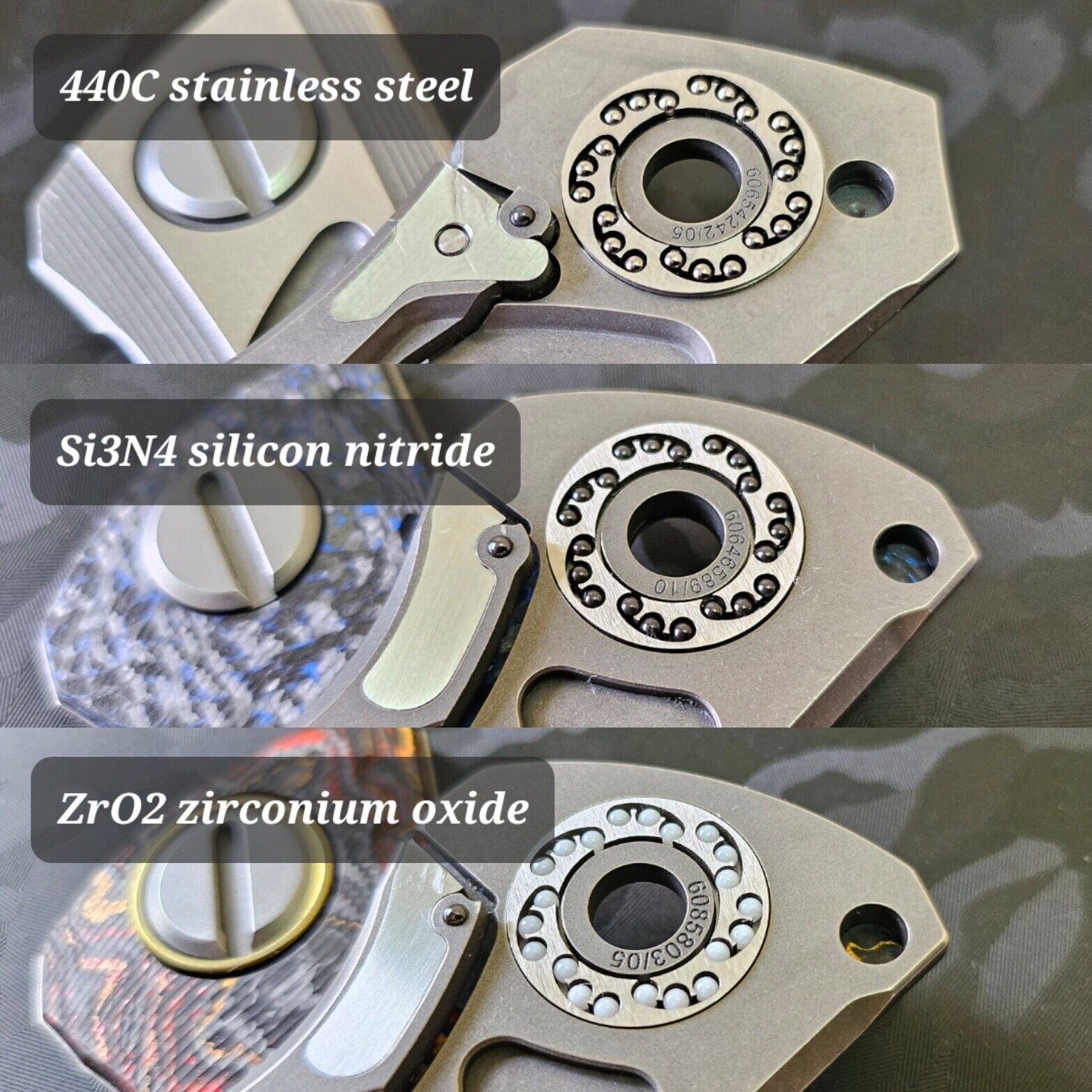 Stainless steel + Si3N4 +ZrO2 Ball bearing upgrade | Shirogorov SRBS + MRBS