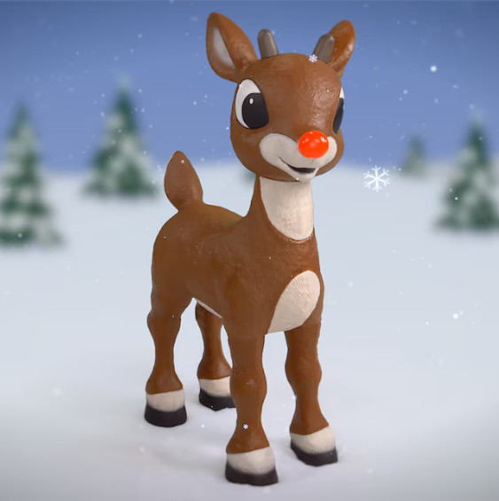 Official 3-Foot Animated Rudolph the Red-Nosed Reindeer Yard Decor