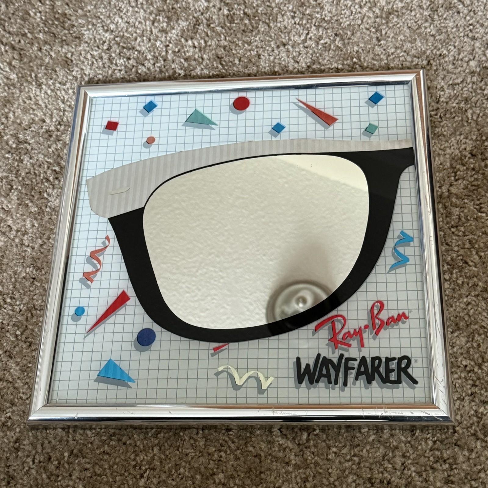 Vintage Ray-Ban Wayfarer Advertising Mirror