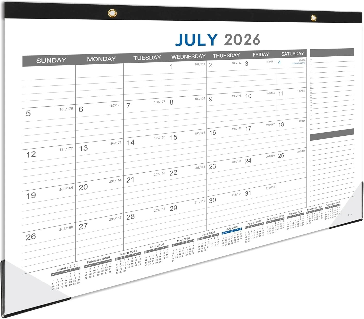 2026-2027 Desk Calendar - 18 Month Desk 2026-2027 Desk Calendar 12