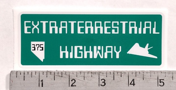 Extraterrestrial Highway 375 Nevada Area 51 sticker decal