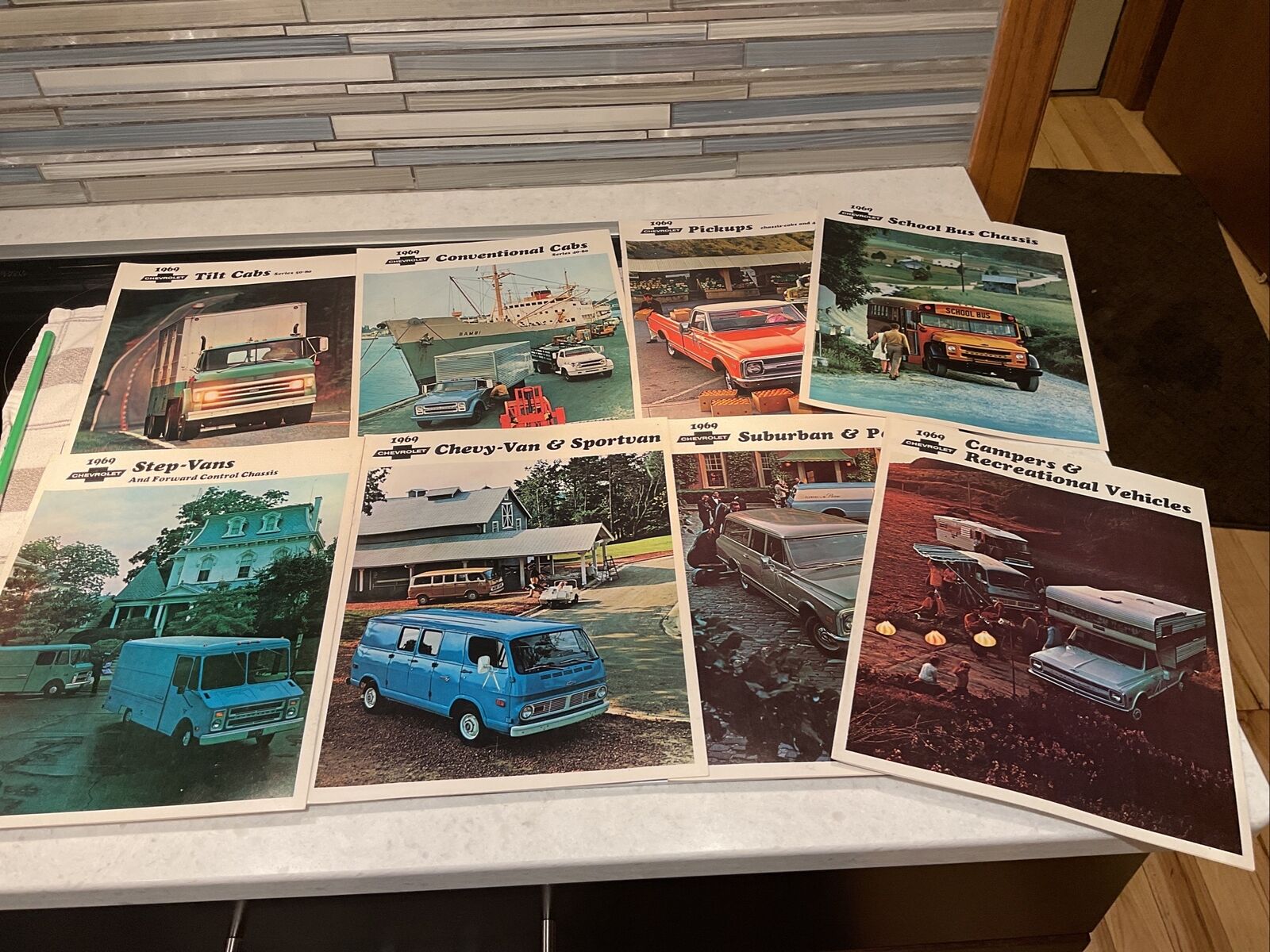 1969 Chevrolet trucks brochures 8 Pieces